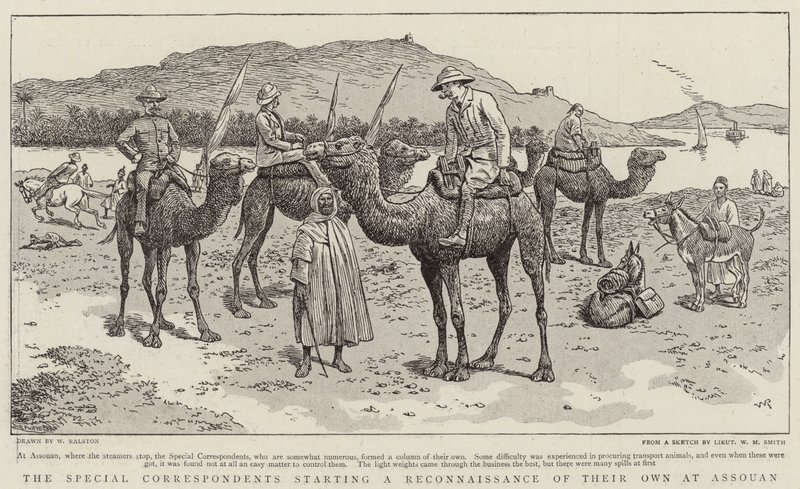 De speciale correspondenten beginnen een eigen verkenning in Assouan door William Ralston