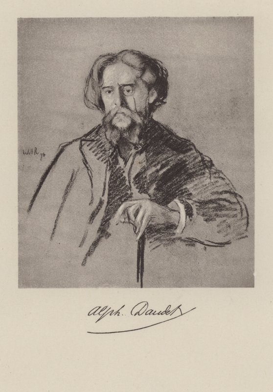 Alphonse Daudet, Franse romanschrijver door William after Rothenstein