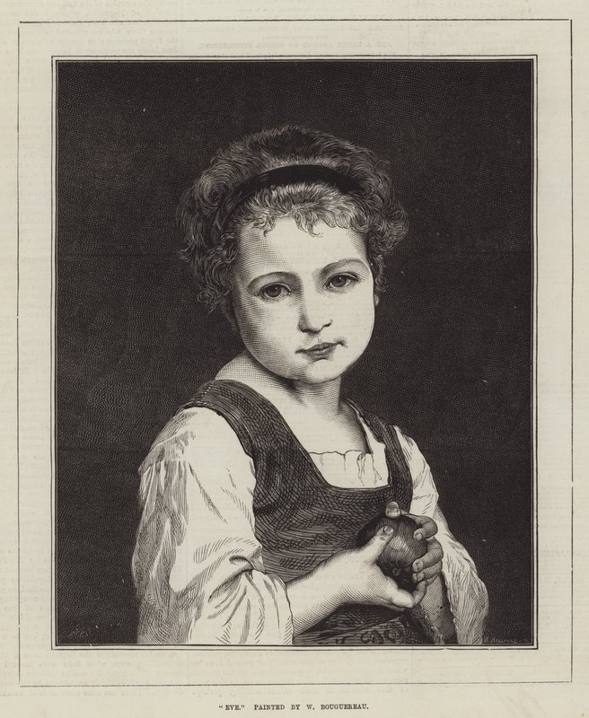 Eva door William Adolphe Bouguereau