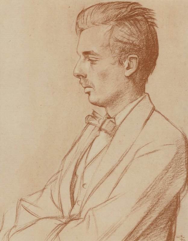 Aldous Huxley door William (after) Rothenstein
