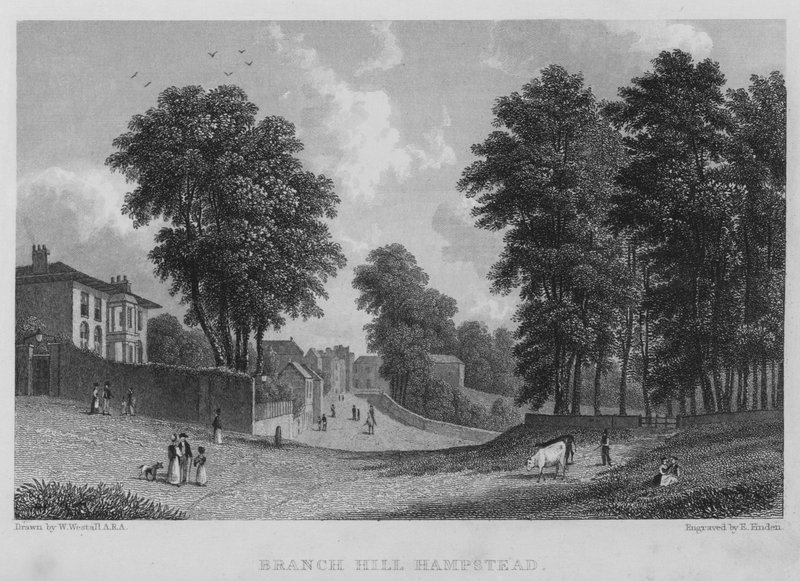 Branch Hill, Hampstead door William (after) Westall