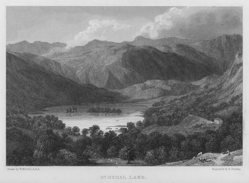 Great Rydal Lake door William (after) Westall