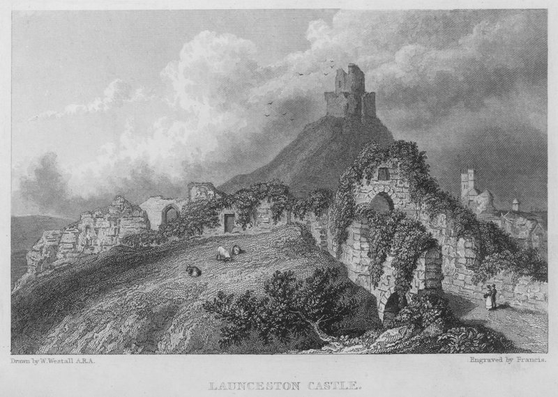 Launceston Castle door William (after) Westall