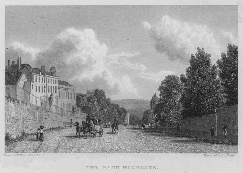 De Bank, Highgate door William (after) Westall