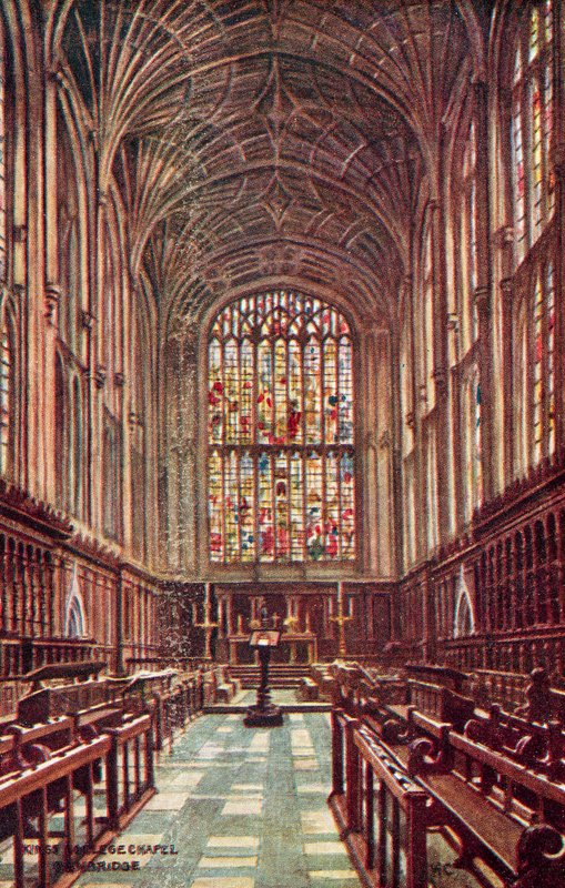 Kings College Chapel, Cambridge door William Affleck Carruthers