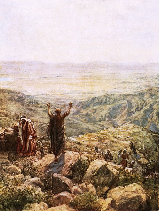 Balaam zegent Israël door William Brassey Hole