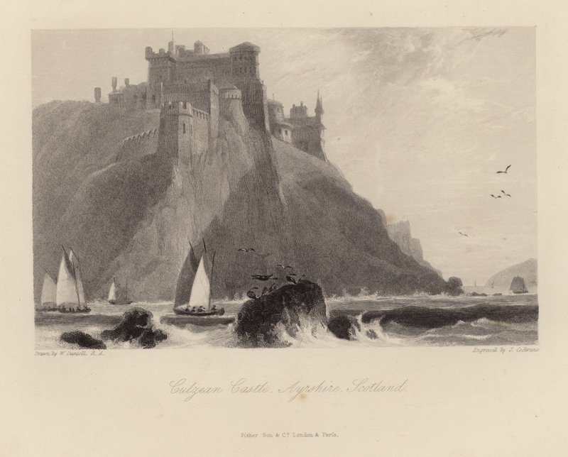 Culzean Castle in Ayrshire in Schotland door William Daniell