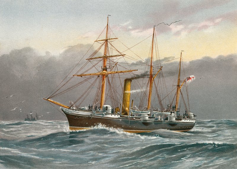 HMS Nymphe door William Frederick Mitchell