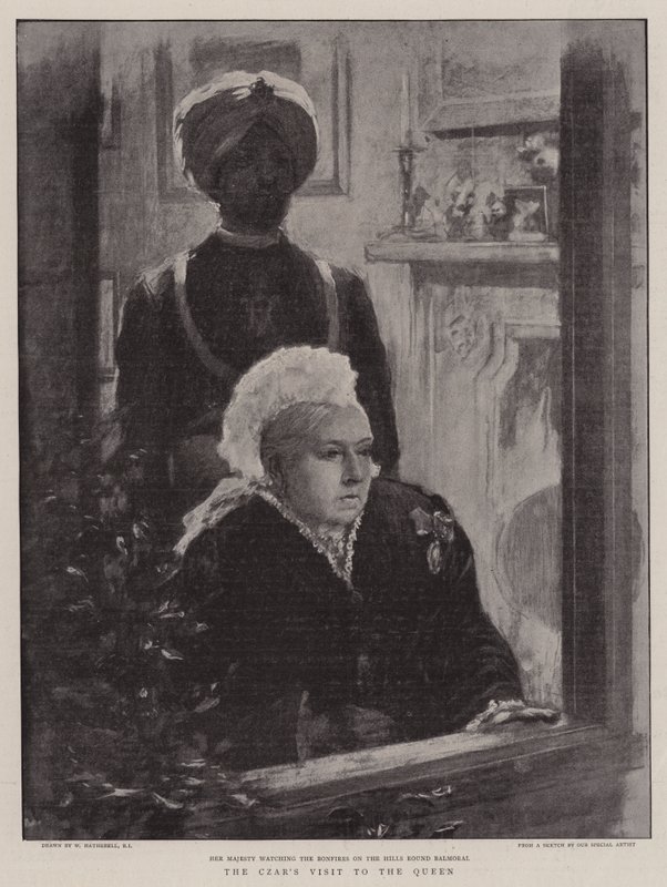 Het bezoek van de tsaar aan de koningin door William Hatherell