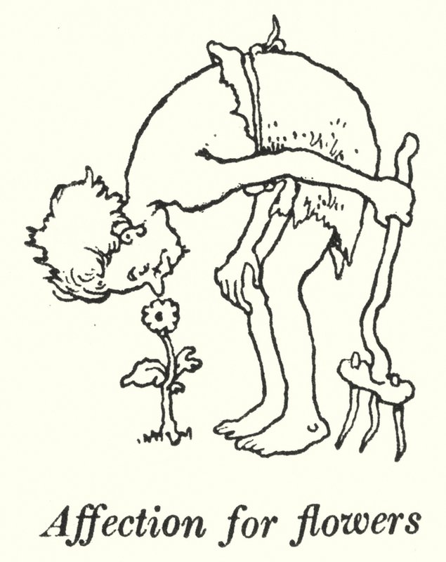 Liefde voor bloemen door William Heath Robinson