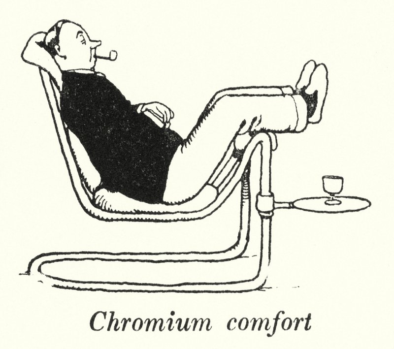 Chroom comfort door William Heath Robinson