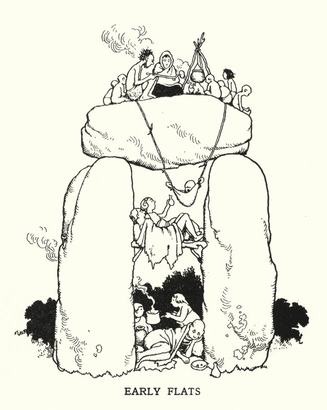 Vroege flats door William Heath Robinson