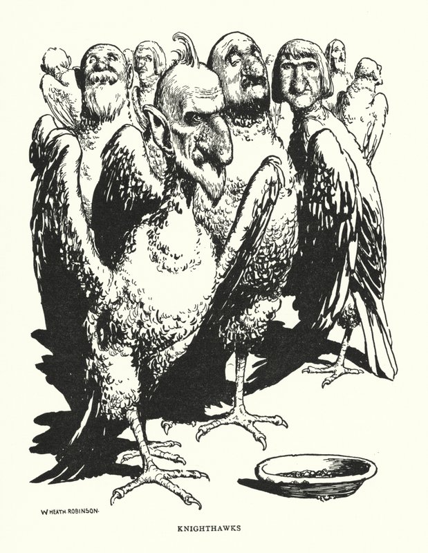 Knighthawks door William Heath Robinson