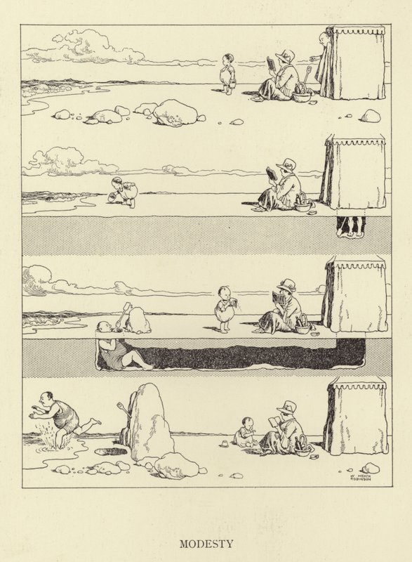 Bescheidenheid door William Heath Robinson