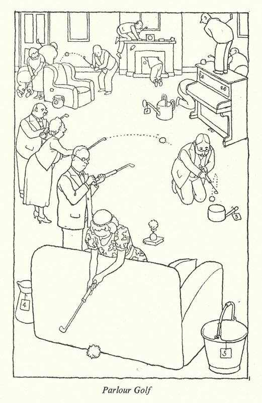 Salon golf door William Heath Robinson