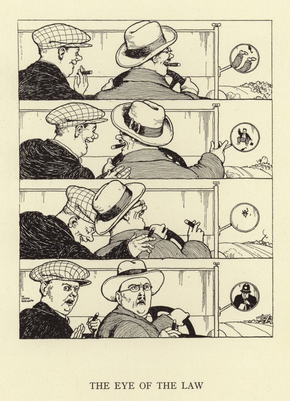 Het oog van de wet door William Heath Robinson