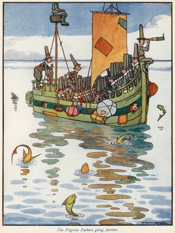 De Pelgrimsvader gaat verder door William Heath Robinson