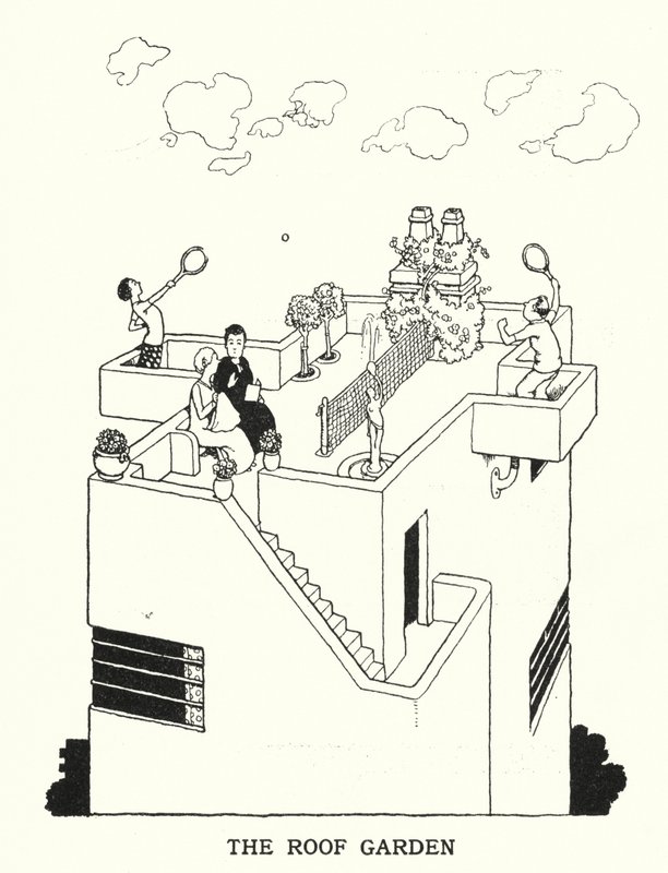 De Daktuin door William Heath Robinson