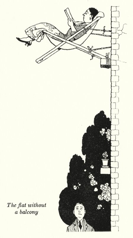 Het appartement zonder balkon door William Heath Robinson