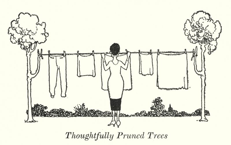 Doordacht Gesnoeide Bomen door William Heath Robinson