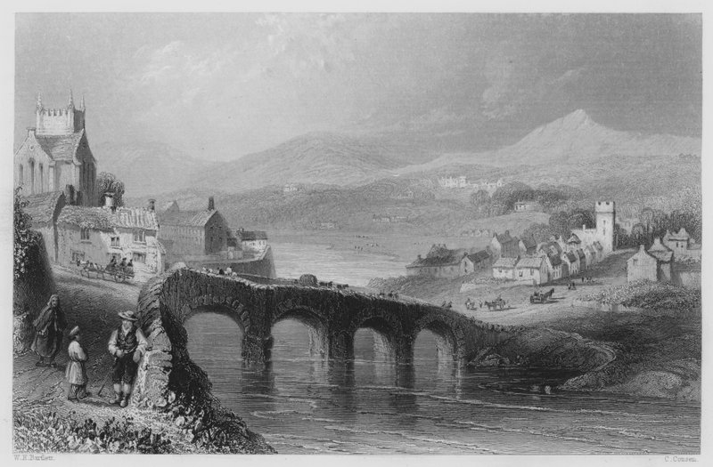 Bray (gravure) door William Henry (after) Bartlett