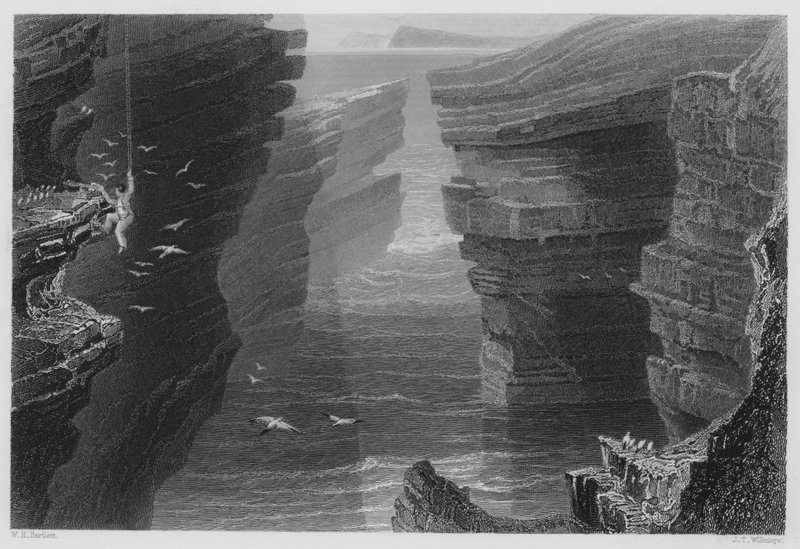 Baai in Malbay door William Henry (after) Bartlett