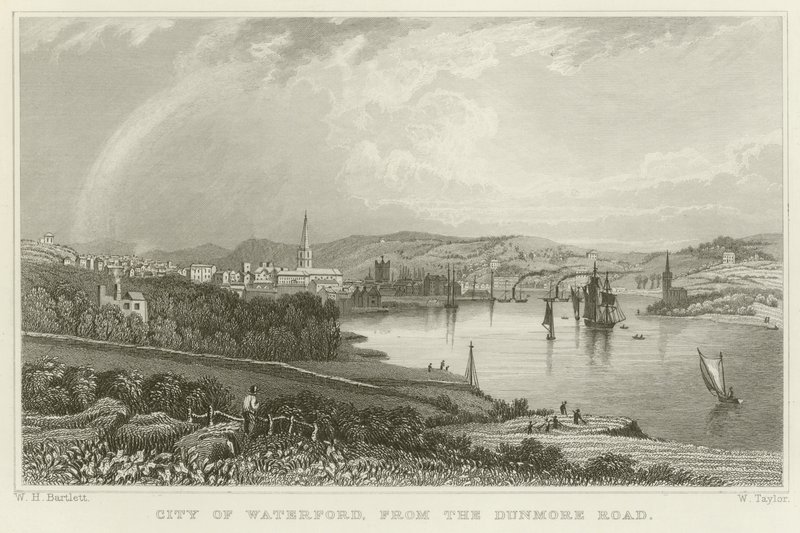 Stad Waterford door William Henry Bartlett