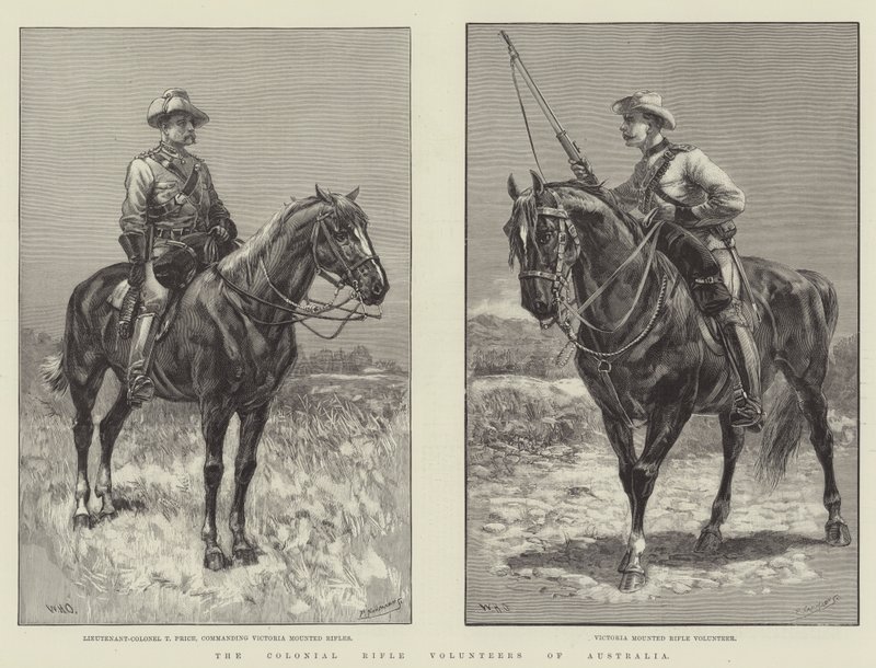 De Koloniale Geweer Vrijwilligers van Australië door William Heysham Overend