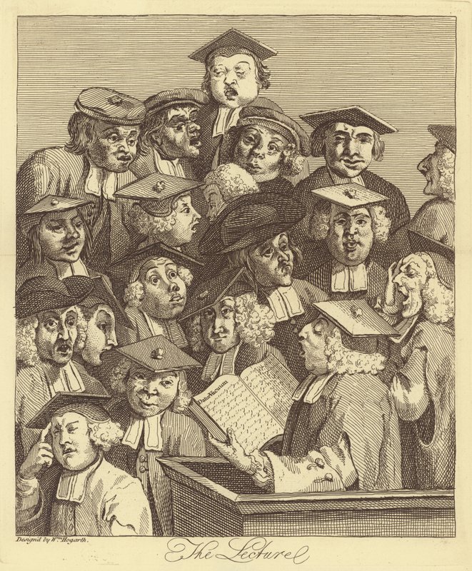 De lezing door William Hogarth