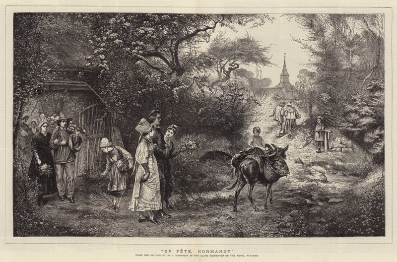 En Fête, Normandië door William John Hennessy