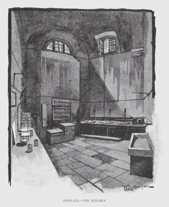 Newgate, de Keuken door William Luker