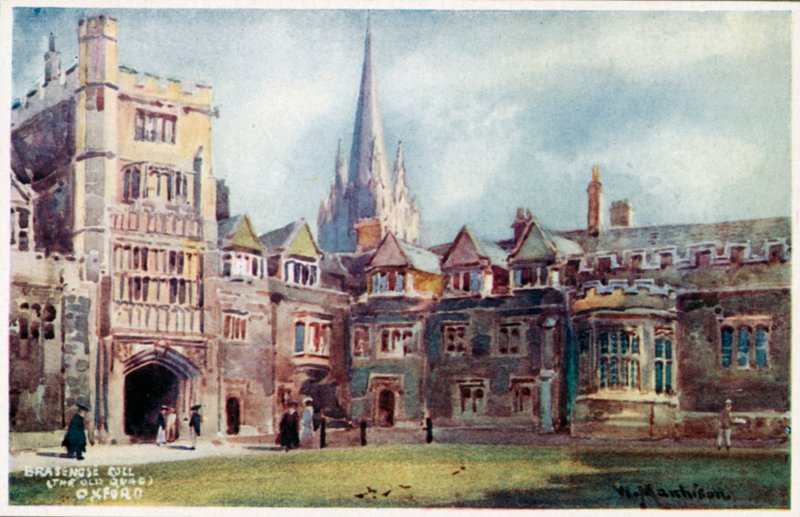 Brasenose College, Oude Quad door William Matthison
