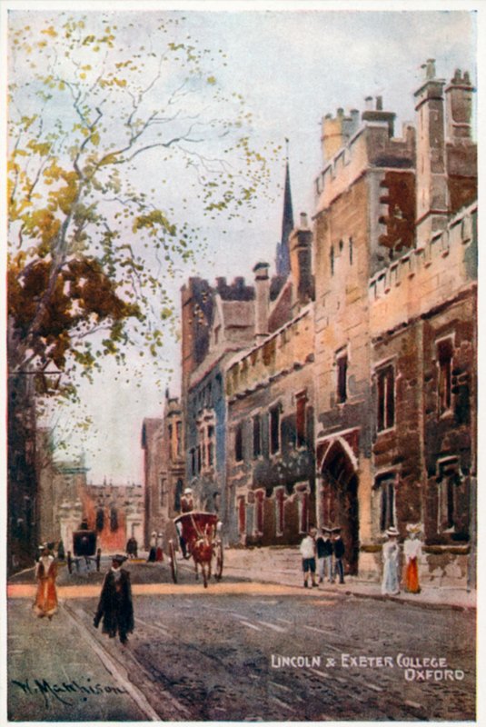 Lincoln en Exeter College door William Matthison