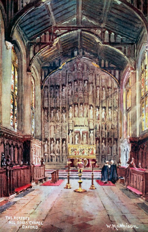 Het altaarstuk, All Souls Chapel, Oxford door William Matthison