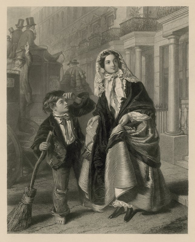 De Straatveger door William Powell Frith