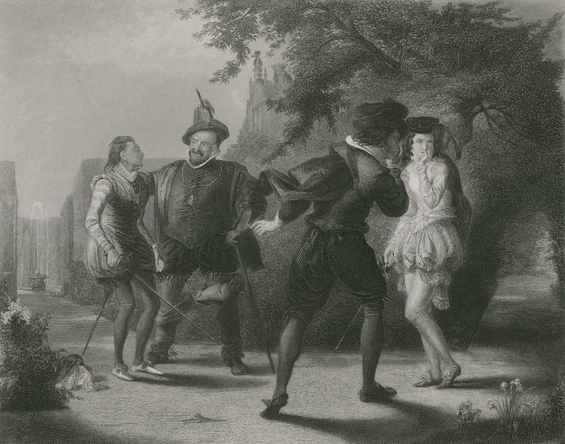 Het duel, Driekoningenavond door William Powell Frith