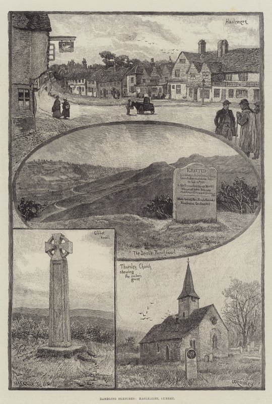 Zwerfschetsen, Haslemere, Surrey door William Rainey