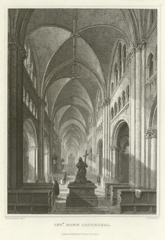 Interieur Bonn Kathedraal door William Tombleson