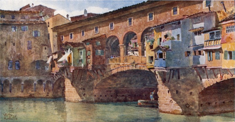 Florence. Ponte Vecchio door William Wiehe Collins