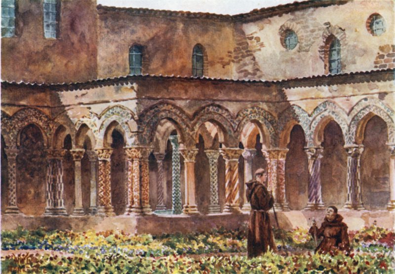 Monreale. De Kloosters door William Wiehe Collins