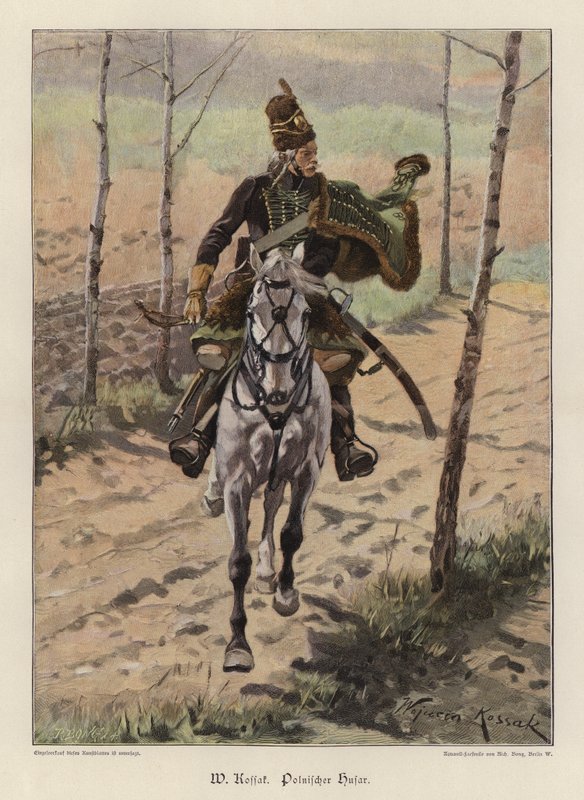 Poolse Huzaar door Wojciech Kossak
