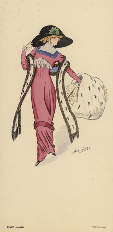 Wintermode 1910-1911 door Xavier Sager