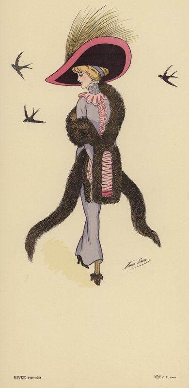 Wintermode 1910-1911 door Xavier Sager