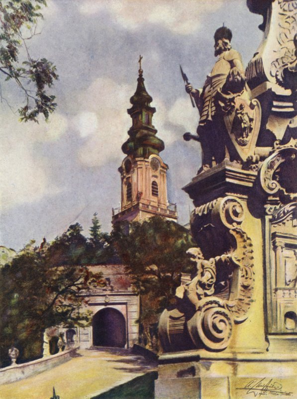 Nyitra Kathedraal, Tsjechoslowakije door after A. Langfier