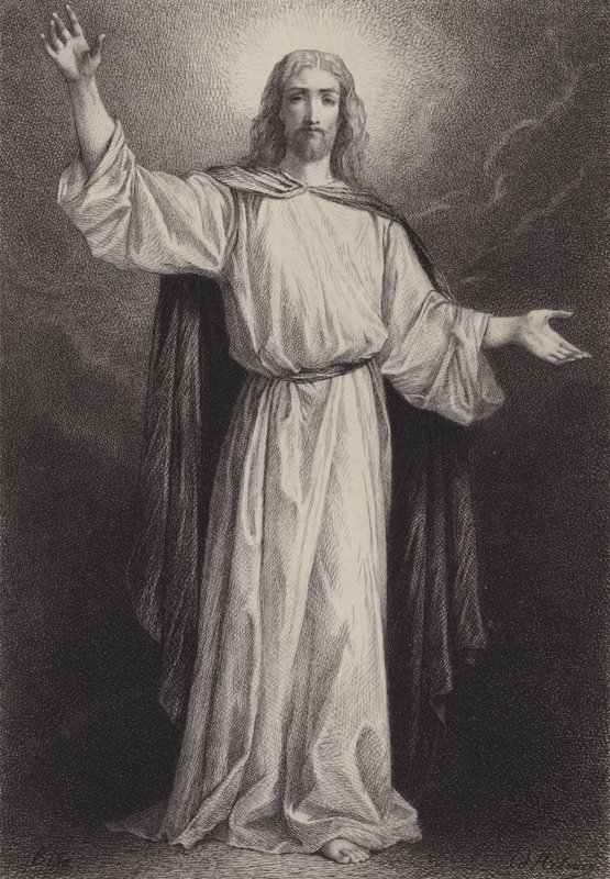 Jezus Christus door after Albert Robida