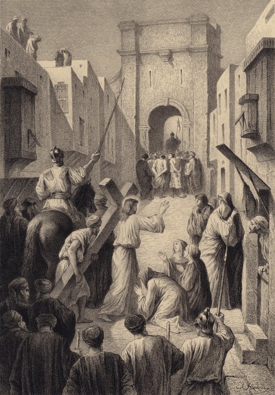 De dochters van Jeruzalem door after Albert Robida