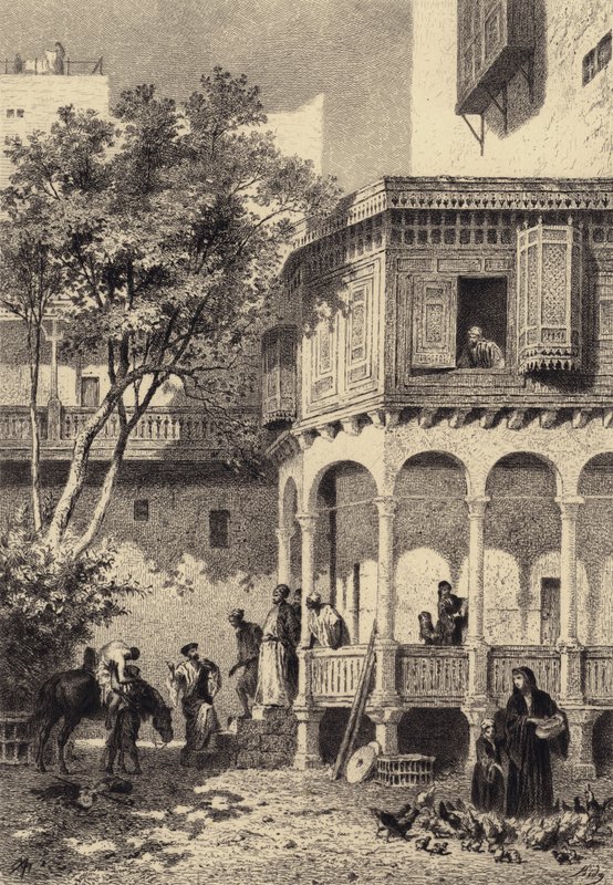 De barmhartige Samaritaan door after Albert Robida