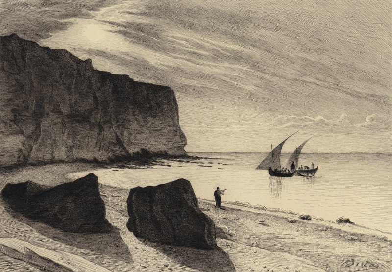 De wonderbaarlijke visvangst door after Albert Robida
