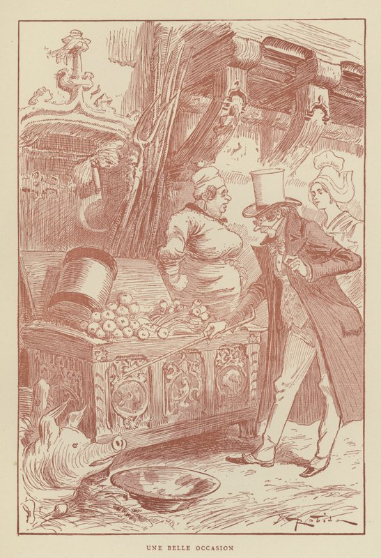 Een mooie gelegenheid door after Albert Robida