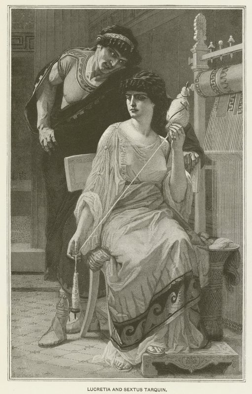 Lucretia en Sextus Tarquin door after Alexandre Cabanel